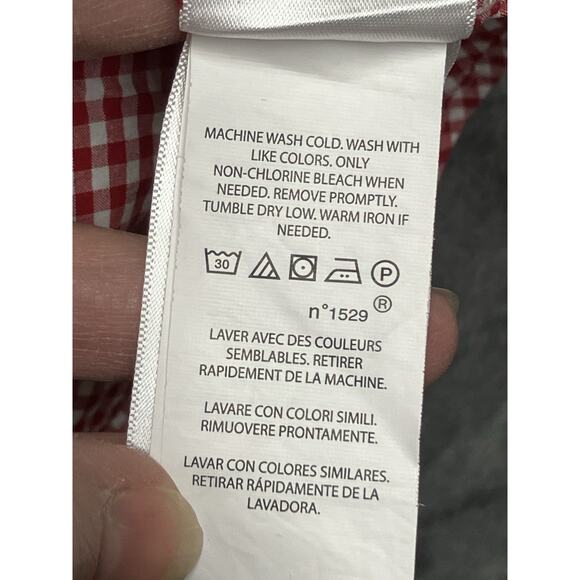 Polo Ralph Lauren Shirt Youth Boys XL 18/20 Red Plaid Button Holiday Christmas - Picture 8 of 9